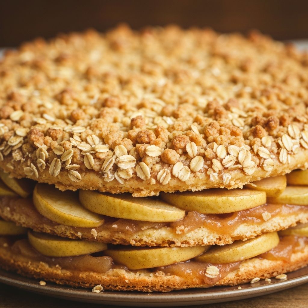 Äppelkaka med smuldeg